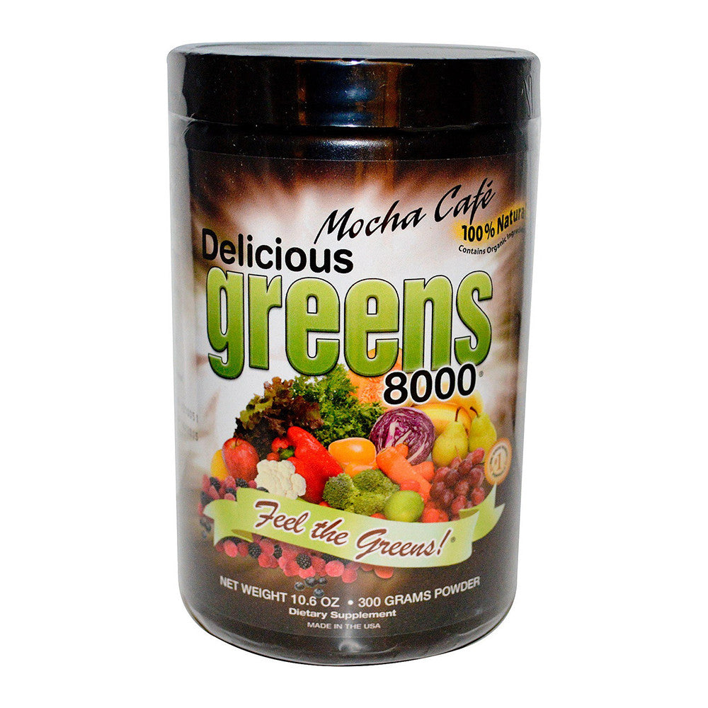 Delicious Greens 8000 Mocha Cafe, 10.6 Oz